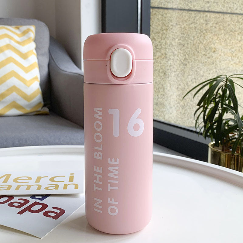 Digital Stainless Steel Thermos Cup Gift Student Drinking Cup - Bellarte Enchanté Digital Stainless Steel Thermos Cup Gift Student Drinking Cup